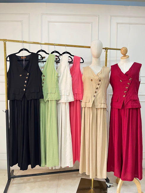 Women Casual Linen Co-Ord Sets
